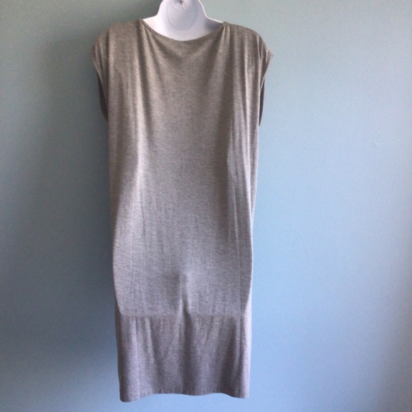 Splendid Gray T-shirt Dress Lace Up Shoulder Size S - Picture 6 of 8